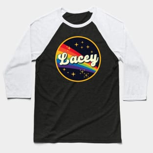 Lacey // Rainbow In Space Vintage Style Baseball T-Shirt